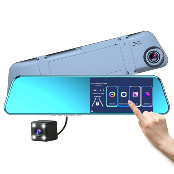 Видеорегистратор автомобильный зеркало с камерой заднего вида S300